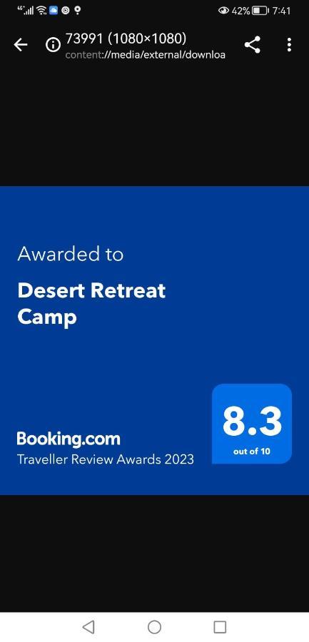 Desert Retreat Camp Al Wāşil Eksteriør billede